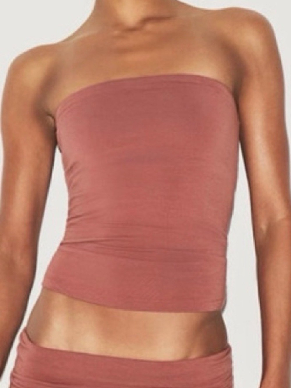 SKIMS NWT Cotton Jersey Tube Top - Redwood